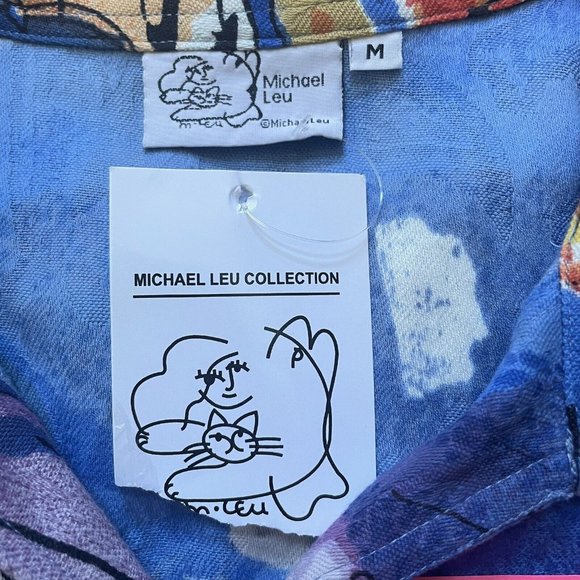 Michael Leu Impressionist New York Art Womens Shirt - Picture 6 of 6